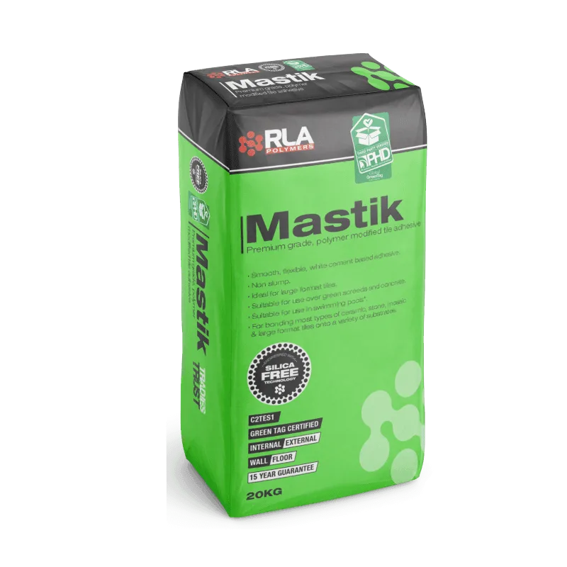 RLA Mastik premium polymer-modified tile adhesive 20kg bag